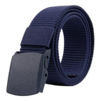120cm Nylon Fashion Casual Men Belt – Wear-resistant Navy Blue