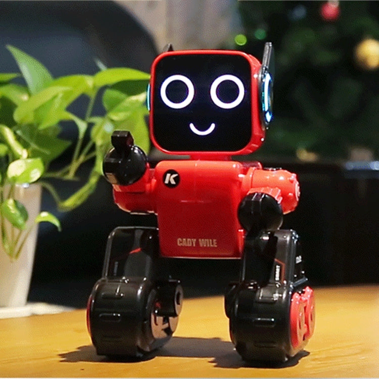 JJR/C R4 Cady Wile 2.4GHz Intelligent Remote Control Robo-advisor Money Management Robots Toy with Colorful LED Light, Remote Control Distance: 15m, Age Range: 8 Years Old Above , R4 R4 Red