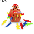 2 PCS Tricky Toys The Pirates Uncle Insert Sword Barrel Table Game, Pirate Barrel – Durable Build, Easy to Use Pirate Barrel