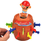 2 PCS Tricky Toys The Pirates Uncle Insert Sword Barrel Table Game, Pirate Barrel – Durable Build, Easy to Use