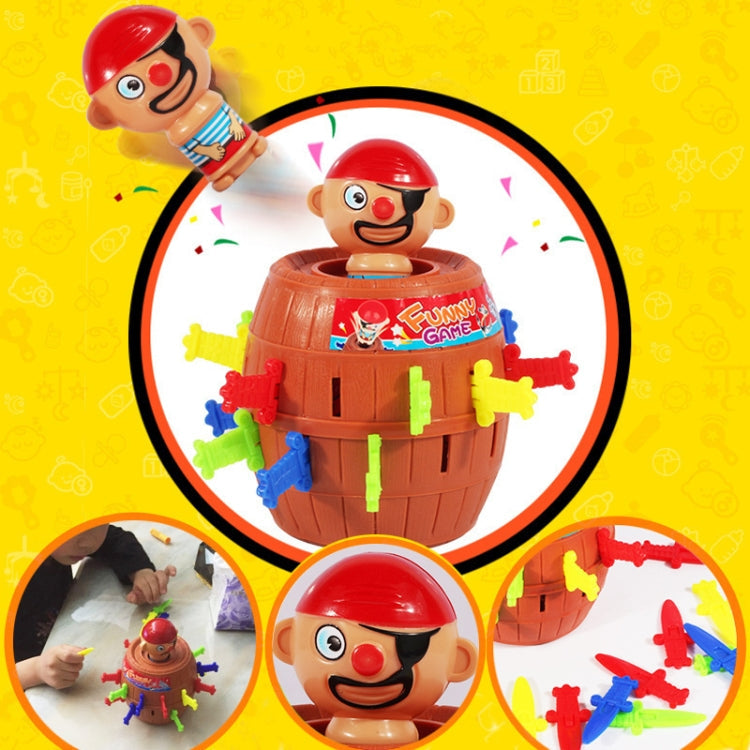 2 PCS Tricky Toys The Pirates Uncle Insert Sword Barrel Table Game, Pirate Barrel – Durable Build, Easy to Use