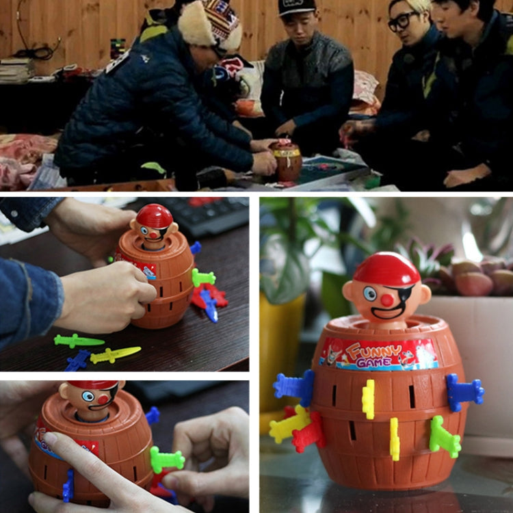 2 PCS Tricky Toys The Pirates Uncle Insert Sword Barrel Table Game, Pirate Barrel – Durable Build, Easy to Use