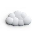 Cloud Wrist Rest Memory Foam Mouse Pad Office Desktop Wrist Brace – Leather, Non-slip White