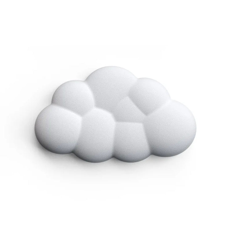 Cloud Wrist Rest Memory Foam Mouse Pad Office Desktop Wrist Brace – Leather, Non-slip White