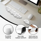 Cloud Wrist Rest Memory Foam Mouse Pad Office Desktop Wrist Brace – Leather, Non-slip
