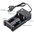 Dual Slot USB Charging Seat 3.7V Lithium Battery Charger – TPU