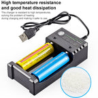 Dual Slot USB Charging Seat 3.7V Lithium Battery Charger – TPU