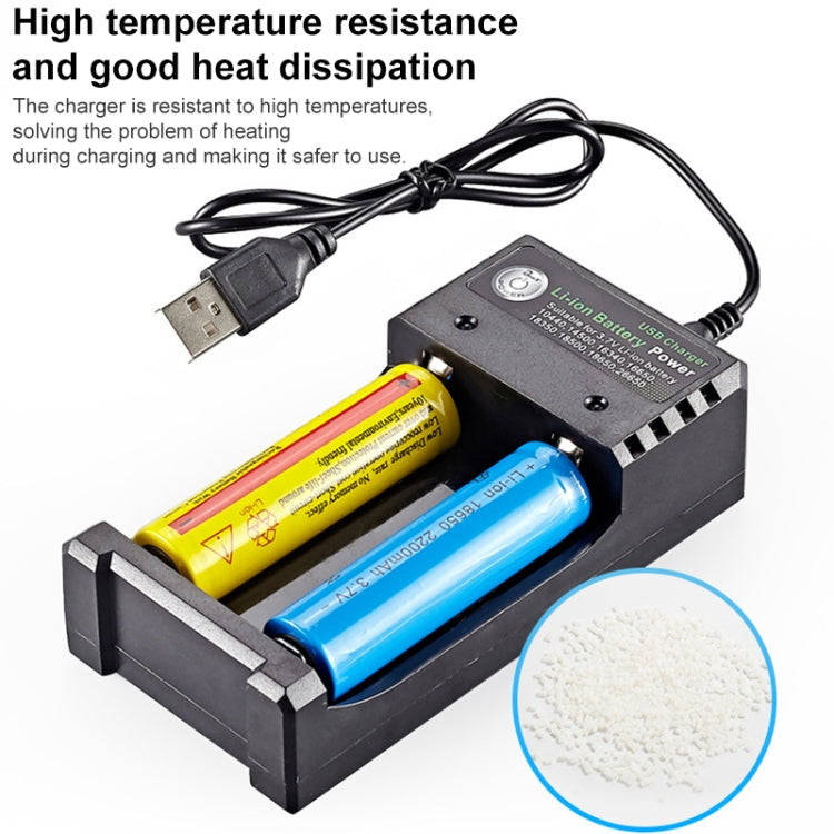 Dual Slot USB Charging Seat 3.7V Lithium Battery Charger – TPU