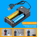 Dual Slot USB Charging Seat 3.7V Lithium Battery Charger – TPU