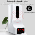 K9 Pro Handsfree Non-contact Body Light-sensitive Distance Sensor Thermometer + 1000ml Automatic Non-contact Liquid Soap Dispenser with Base Mount, K9 Pro