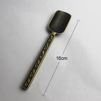 Copper-zinc Flower Pattern Tea Spoon Kungfu Teaism Accessories – Durable Build, Easy to Use