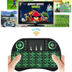 Support Language: English i8 Air Mouse Wireless Backlight Keyboard with Touchpad for Android TV Box & Smart TV & PC Tablet & Xbox360 & PS3 & HTPC/IPTV, English – Durable Build, Easy to Use
