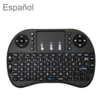 Support Language: Spanish i8 Air Mouse Wireless Keyboard with Touchpad for Android TV Box & Smart TV & PC Tablet & Xbox360 & PS3 & HTPC/IPTV, Spanish – Durable Build, Easy to Use Spanish