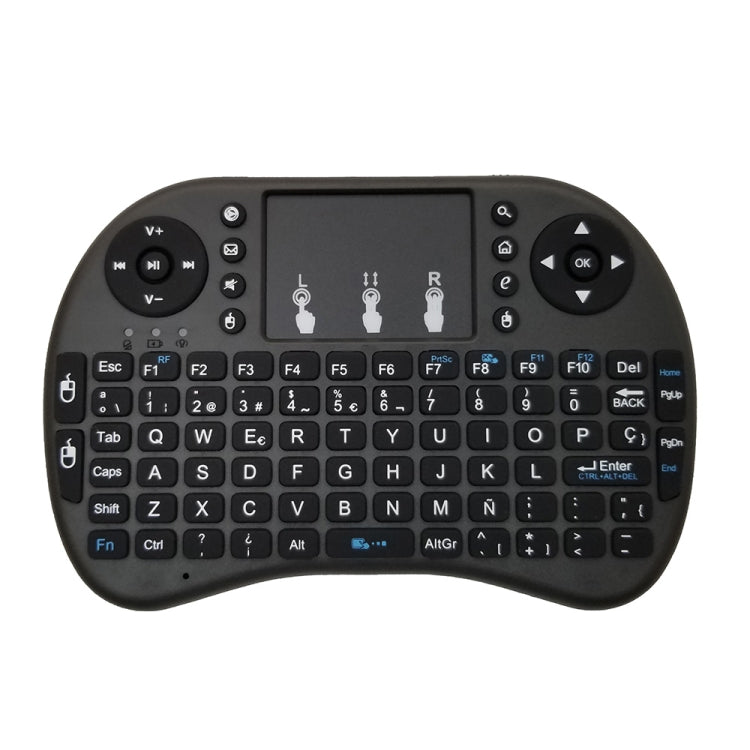 Support Language: Spanish i8 Air Mouse Wireless Keyboard with Touchpad for Android TV Box & Smart TV & PC Tablet & Xbox360 & PS3 & HTPC/IPTV, Spanish – Durable Build, Easy to Use