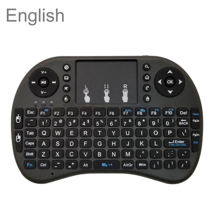 Support Language: English i8 Air Mouse Wireless Keyboard with Touchpad for Android TV Box & Smart TV & PC Tablet & Xbox360 & PS3 & HTPC/IPTV, English – Durable Build, Easy to Use English