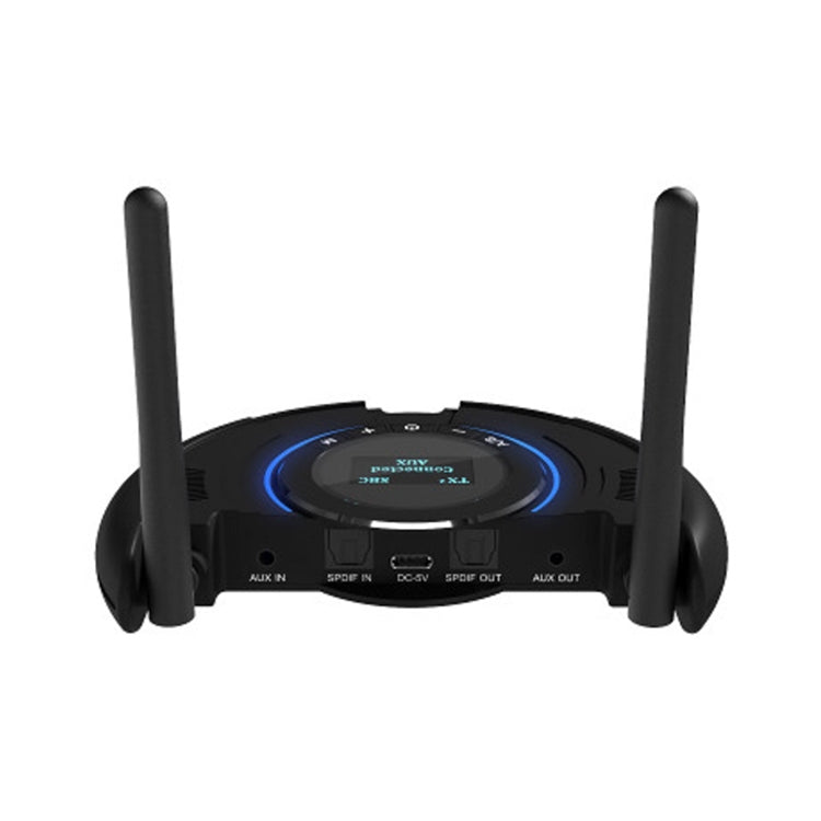 TX800 Optical Fiber Bluetooth 5.0 Transmitter Receiver Audio Adapter with Dual Antennas & OLED Display – Bluetooth