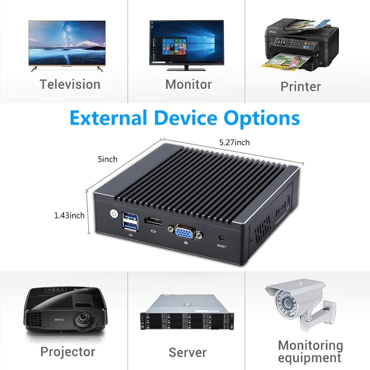 K660G4 Windows and Linux System Mini PC, Intel Celeron Processor N2840 Quad-Core 2M Cache,1.83GHz, up to 2.25GHz, 8GB RAM + 128GB SSD, US Plug, 8GB+128GB AU Plug, 8GB+128GB EU Plug, 8GB+128GB UK Plug, 8GB+128GB US Plug – TPU