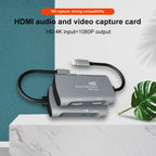 Z30A HDMI Female + Mic to HDMI Female + Audio + USB-C / Type-C Video Capture Box, Z30A