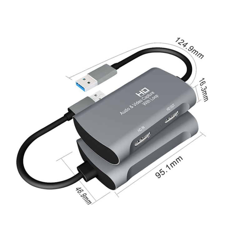 Z31 HDMI Female to HDMI Female + Audio + USB 2.0 Video Capture Box, Z31 – Aluminum Alloy, TPU, Ultra-thin