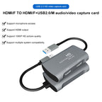Z31 HDMI Female to HDMI Female + Audio + USB 2.0 Video Capture Box, Z31 – Aluminum Alloy, TPU, Ultra-thin