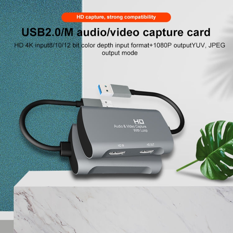 Z31 HDMI Female to HDMI Female + Audio + USB 2.0 Video Capture Box, Z31 – Aluminum Alloy, TPU, Ultra-thin
