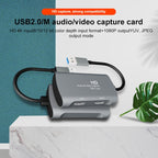 Z31 HDMI Female to HDMI Female + Audio + USB 2.0 Video Capture Box, Z31 – Aluminum Alloy, TPU, Ultra-thin