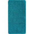Washable Teal Shaggy Rug 67X150 cm