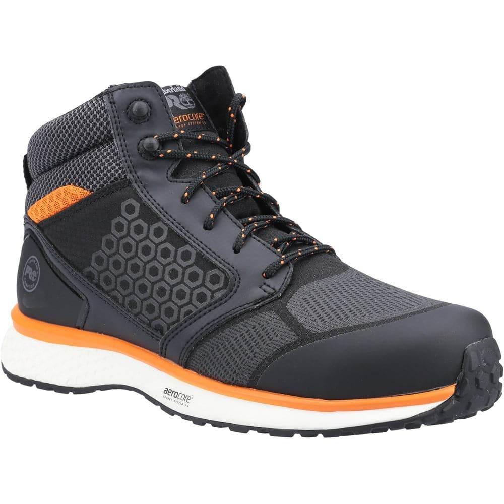 Timberland Pro Reaxion Mid S3 Hiker Safety Work Boot BLACK ORANGE