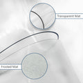 Round Chair Mat for Hard Floors - Transparent / Frosted Frosted
