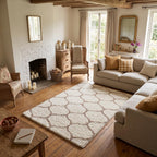 Moroccan Ivory Shaggy Rug