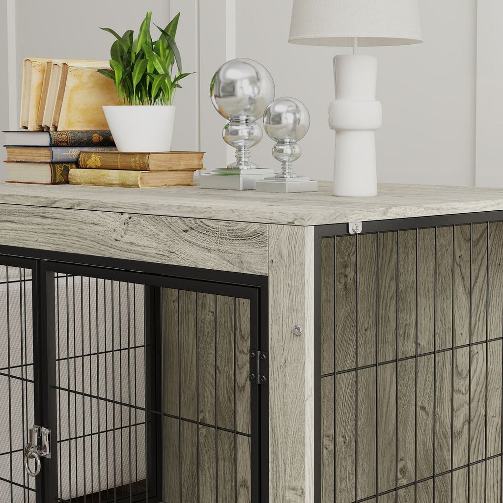 Dog Crate Furniture on Wheels, for Medium Dogs