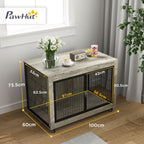 Dog Crate Furniture on Wheels, for Medium Dogs