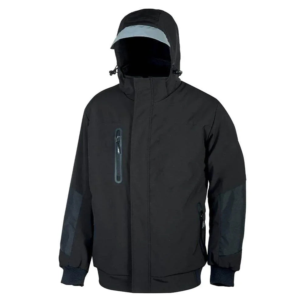 U-Power Blaze Stretch Softshell Water Repellent Breathable Work Jacket Black Carbon