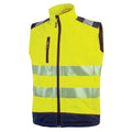 U-Power Dany Hi-Vis Softshell Water Resistant Gilet Bodywarmer Yellow Fluorescent