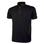 U-Power Gap Short Sleeved Slim Fit Work Polo Shirt Black Carbon