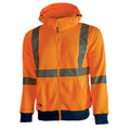U-Power Melody Hi-Vis Hooded Sweatshirt - Detachable Hood Orange Fluorescent