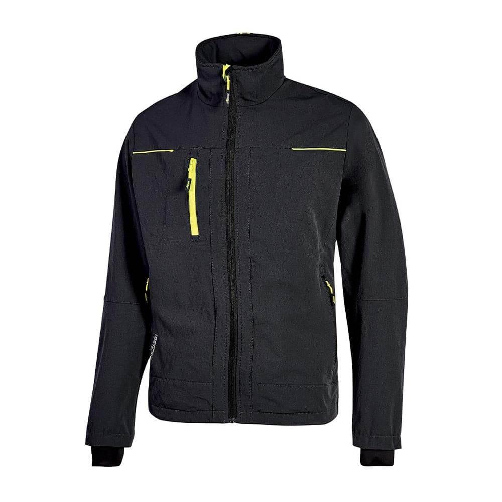 U-Power Pluton Lightweight 4-Way Stretch Water Resistant Jacket Coat Black Carbon