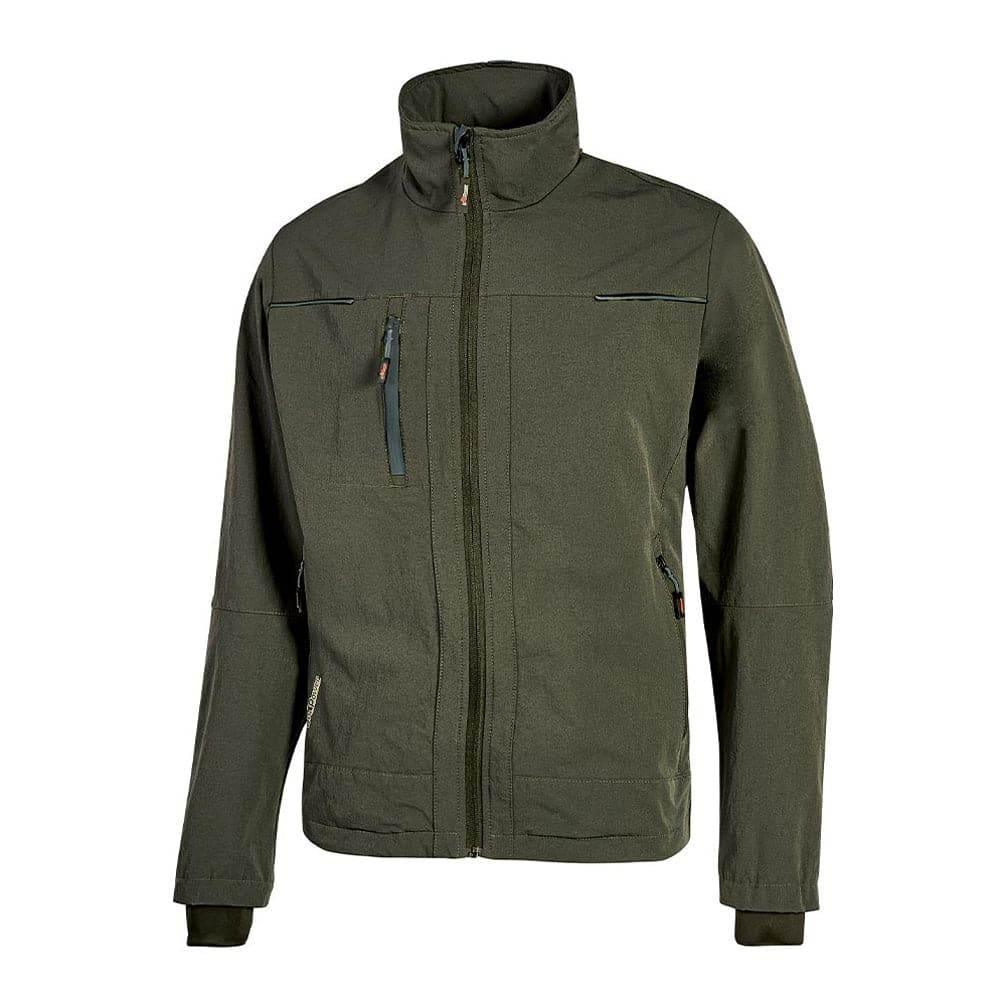 U-Power Pluton Lightweight 4-Way Stretch Water Resistant Jacket Coat Dark Green