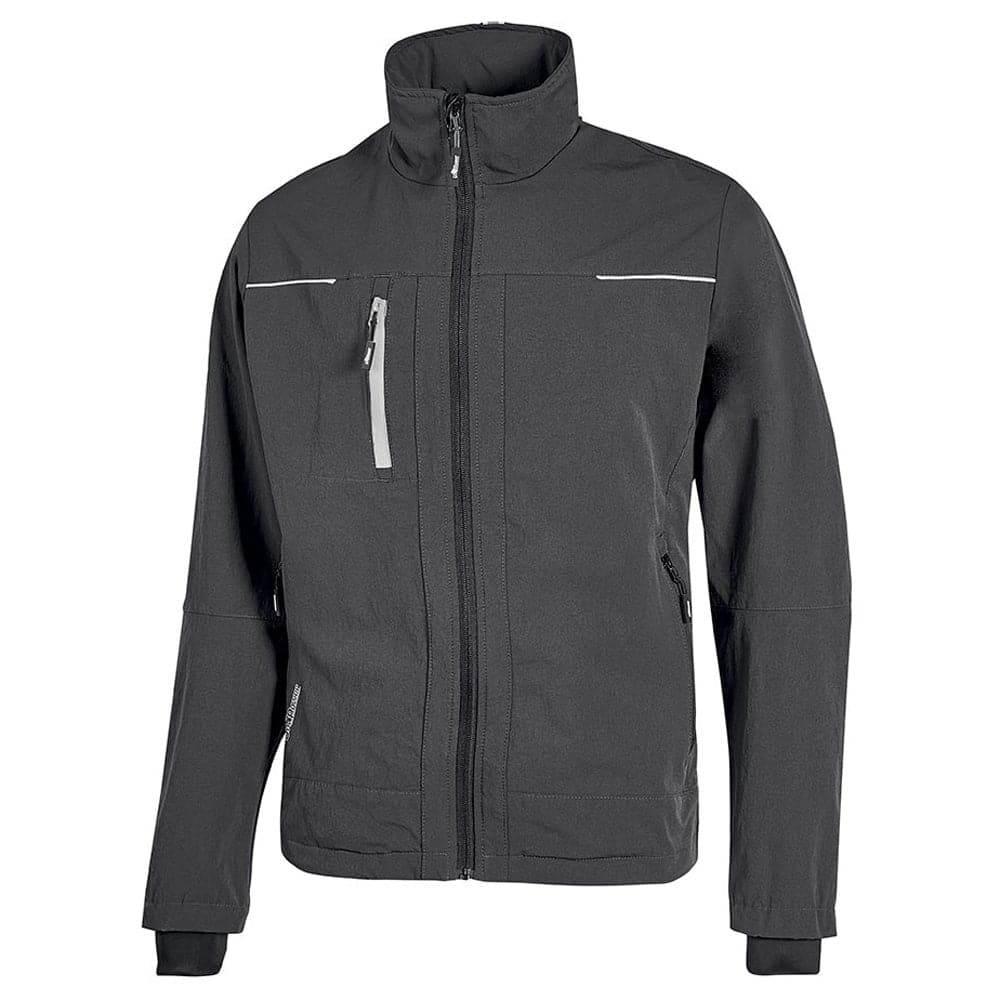 U-Power Pluton Lightweight 4-Way Stretch Water Resistant Jacket Coat Asphalt Grey