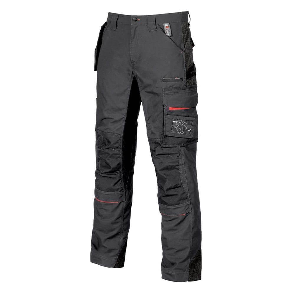 U-Power Race Combat Cargo Knee Pad Pocket Work Trousers Grey Meteorite