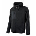 U-Power Rainbow Full Zip Fleece Lined Work Sweatshirt Hooded Black Carbon