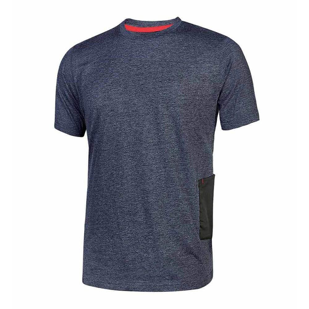 U-Power Road Short Sleeve T-Shirt with Phone / Tool Pocket Deep Blue