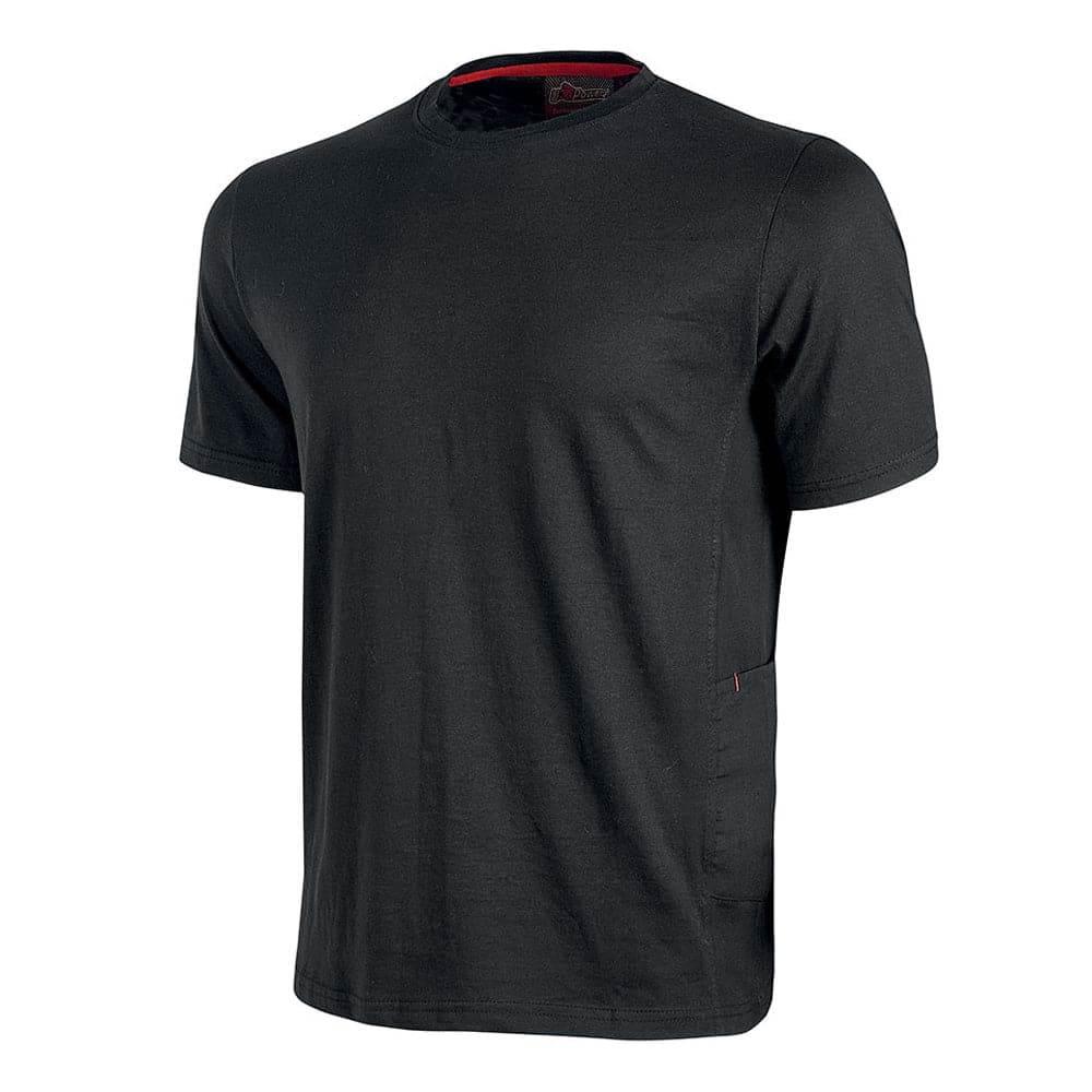 U-Power Road Short Sleeve T-Shirt with Phone / Tool Pocket Black Carbon