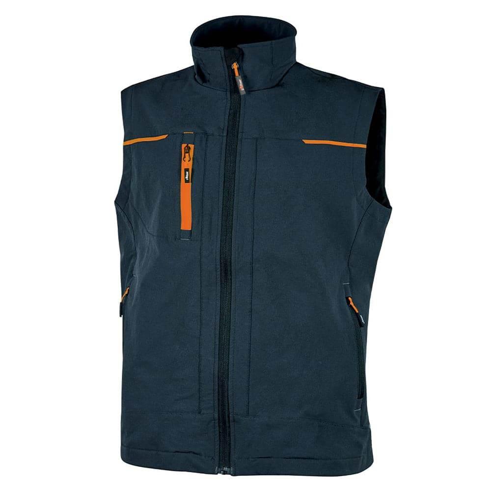 U-Power Saturn 4 Way Stretch Work Gilet Bodywarmer Water Repellent Deep Blue