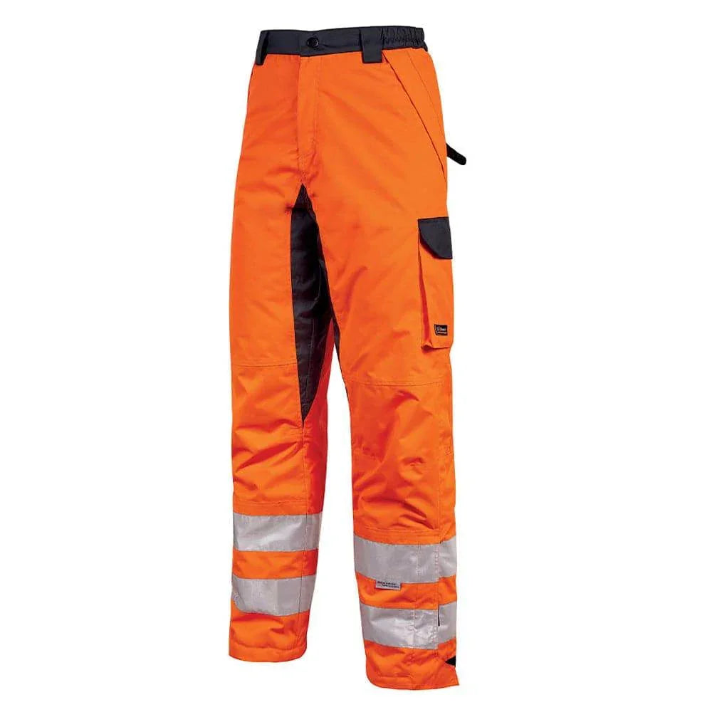 U-Power Subu Waterproof Hi-Vis Cargo Combat Trouser Orange Fluorescent