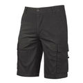 U-Power Summer Stretch Cotton Canvas Cargo Combat Work Shorts Black Carbon