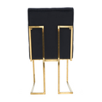Tufted Velvet Dining Chair – Gold Frame, Modern Luxury Accent