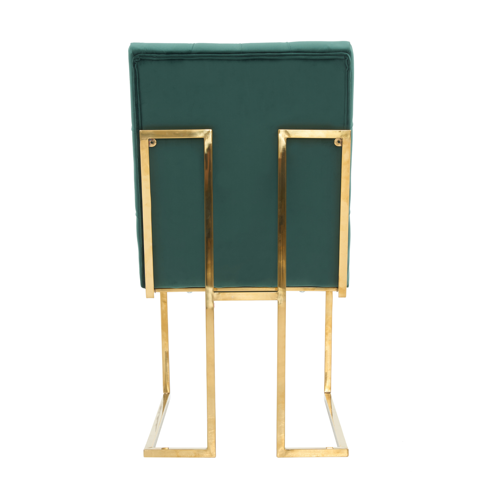 Tufted Velvet Dining Chair – Gold Frame, Modern Luxury Accent