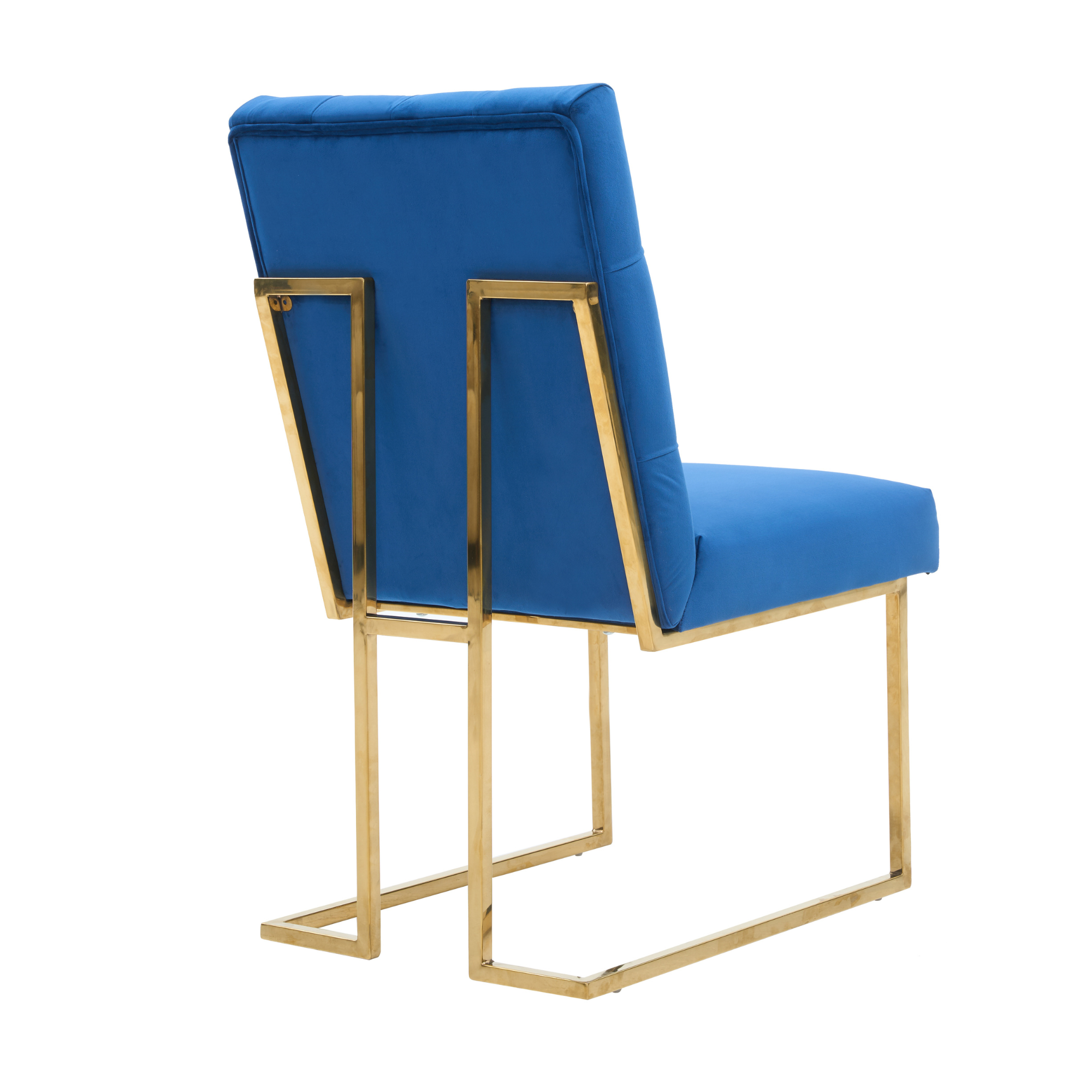 Tufted Velvet Dining Chair – Gold Frame, Modern Luxury Accent
