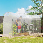 6 X 10m UV Resistant Waterproof Plastic Polytunnel Cover, Clear
